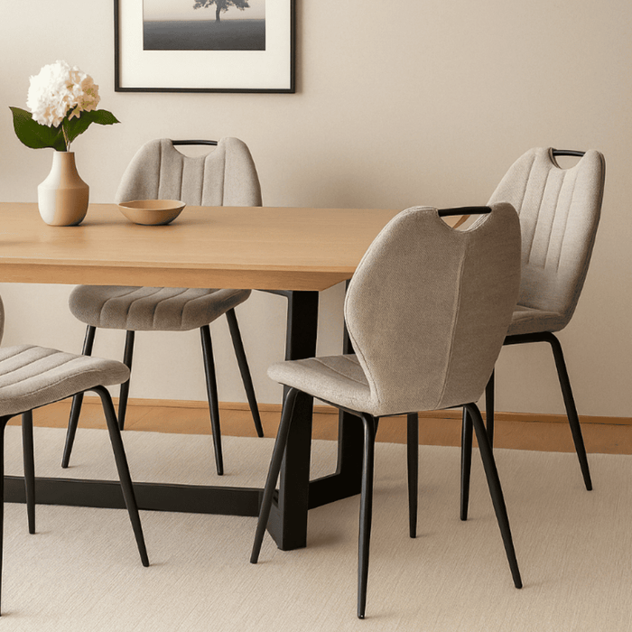 Calicosy - MULI Set van 4 stoelen in stof - H86 cm