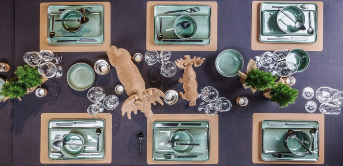 Cosy & Trendy Mokken Lerida Meadow Groen 350 ml - 4 Stuks