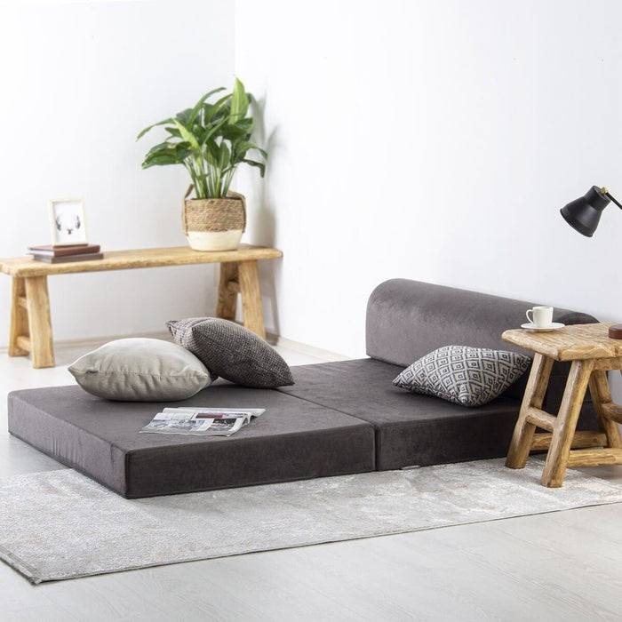 Calicosy - Sofa - B120 cm - Grijs - Antraciet