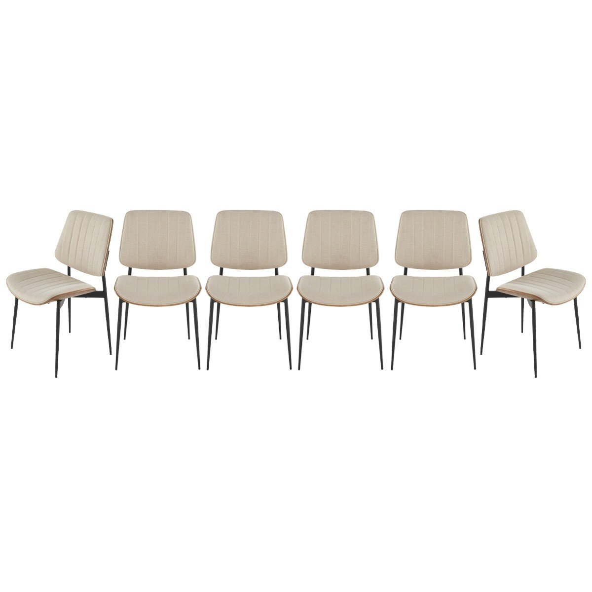 Calicosy - Set van 6 stoelen GISELLE - H82,5 cm