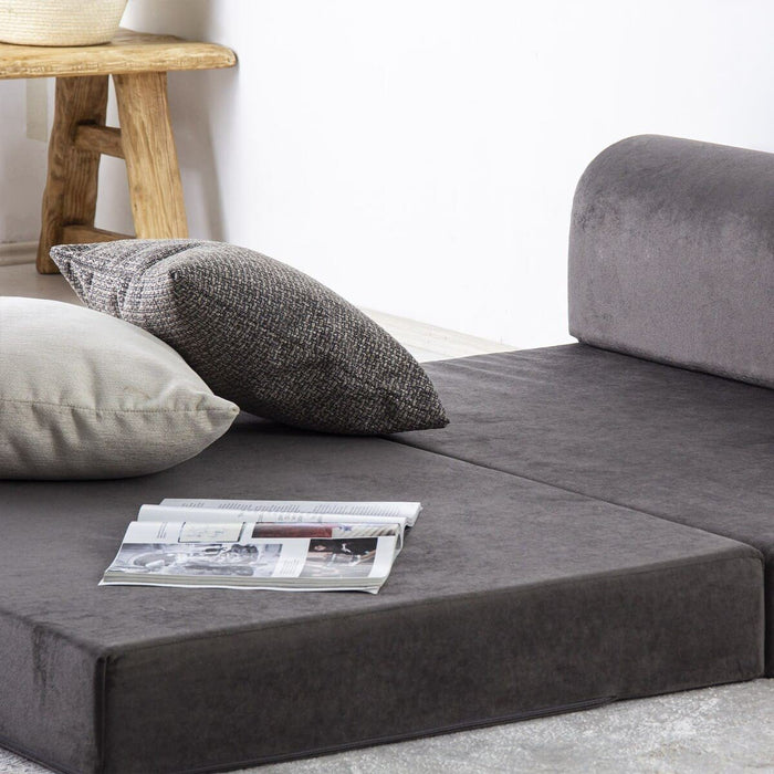 Calicosy - Sofa - B120 cm - Grijs - Antraciet