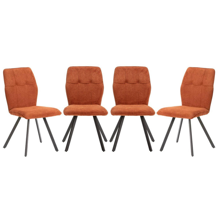 Calicosy - MERY Set van 4 stoelen in stof - H48 cm