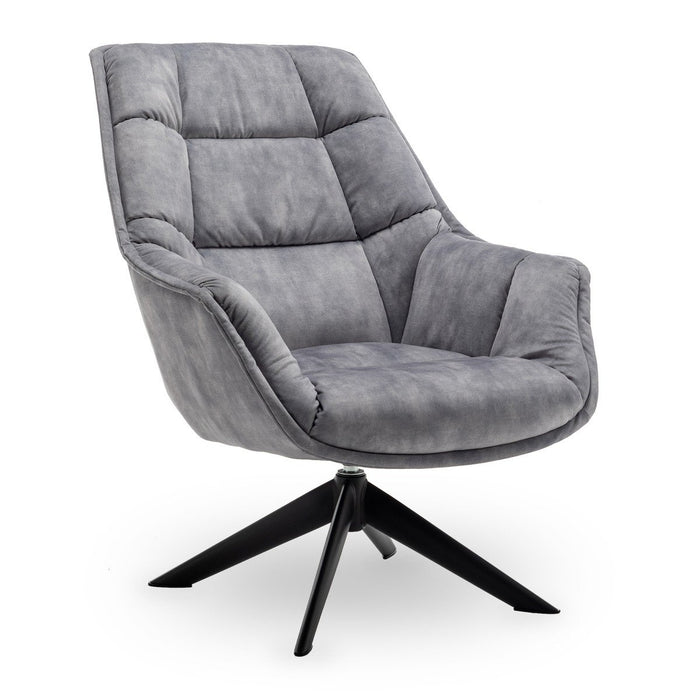 Calicosy - VOLTER Grijze woonkamerstoel - H98 - Grijs