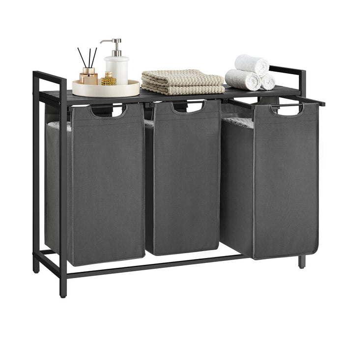 Calicosy - Wasmand 3 compartimenten - H72 cm