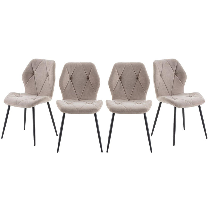 Calicosy - Set van 4 stoelen LUNA - H48 cm