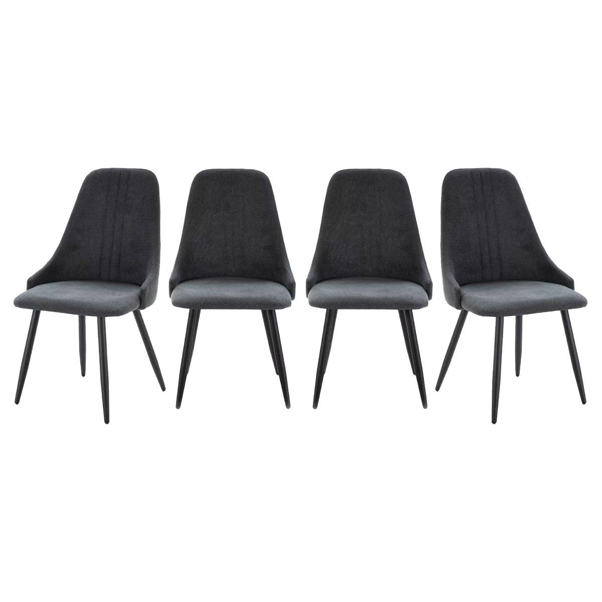 Calicosy - MANI Set van 4 stoelen in stof - H91 cm