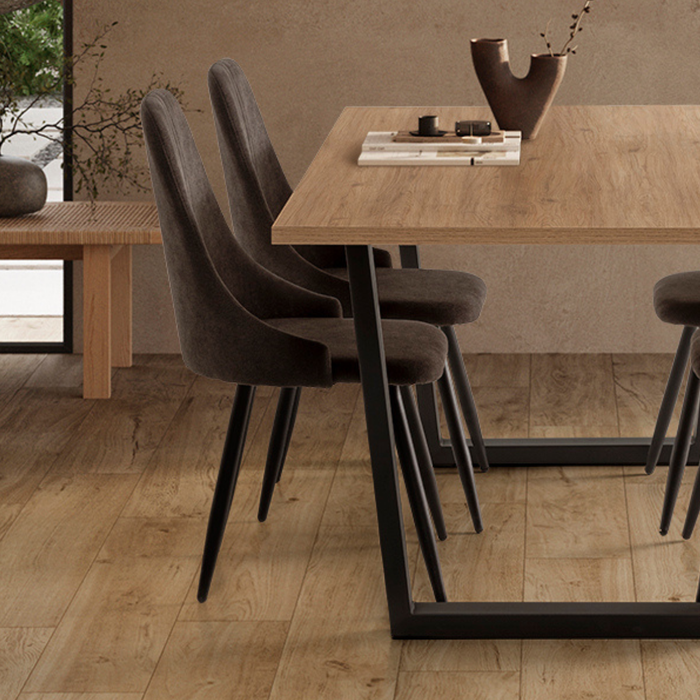 Calicosy - MANI Set van 4 stoelen in stof - H91 cm