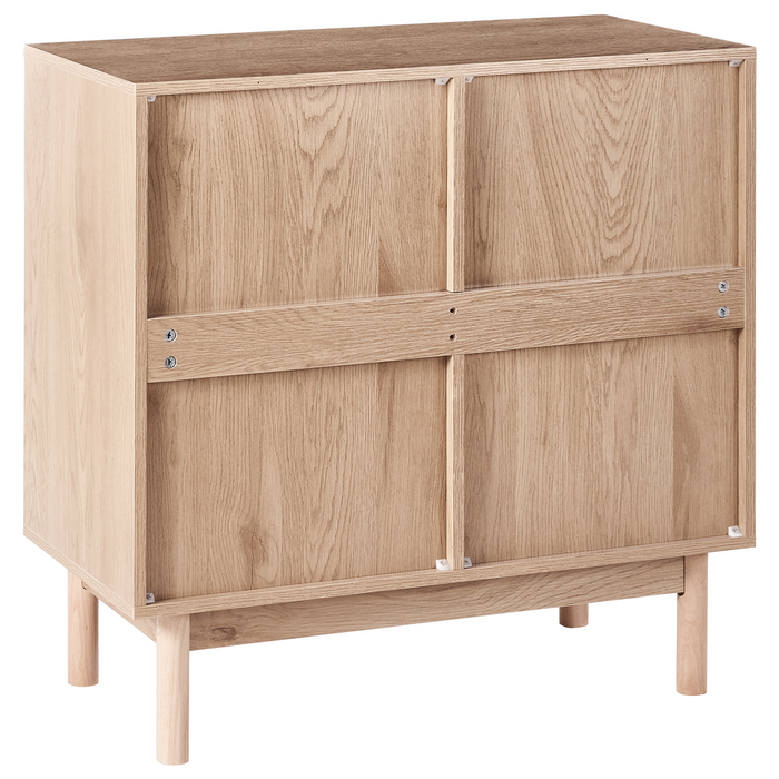 Beliani - COSTELLO - Wijnkast - Lichtbruin - Vezelplaat