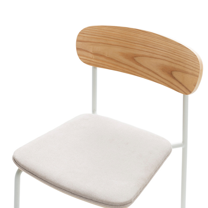 Calicosy - Set 2 stoelen ADRIANA - L46 cm - Stof & metaal