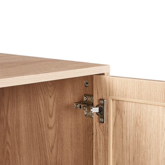 Beliani - COSTELLO - Wijnkast - Lichtbruin - Vezelplaat