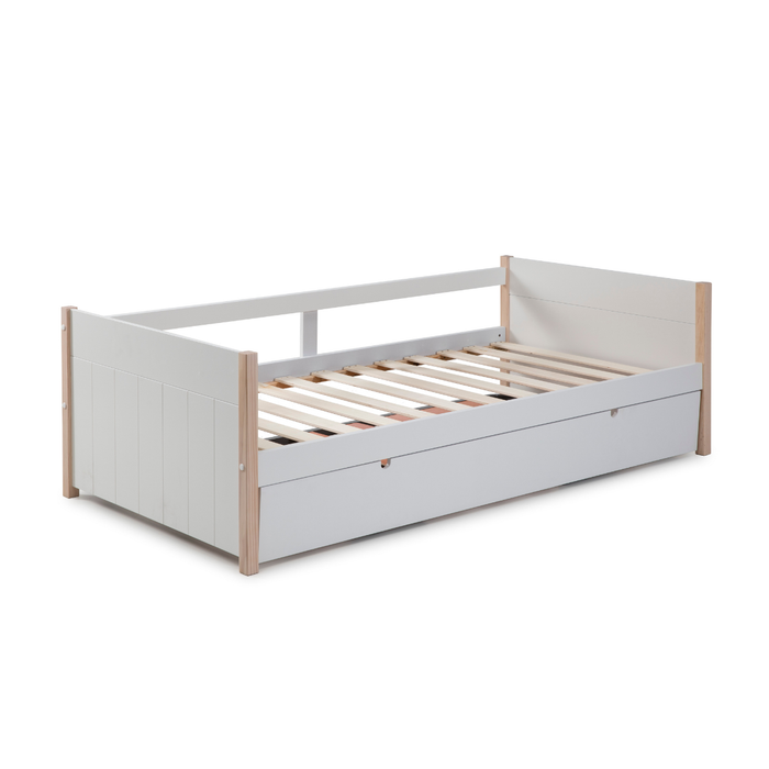 Calicosy - CLÉMENCE-bed - B200 cm - Wit