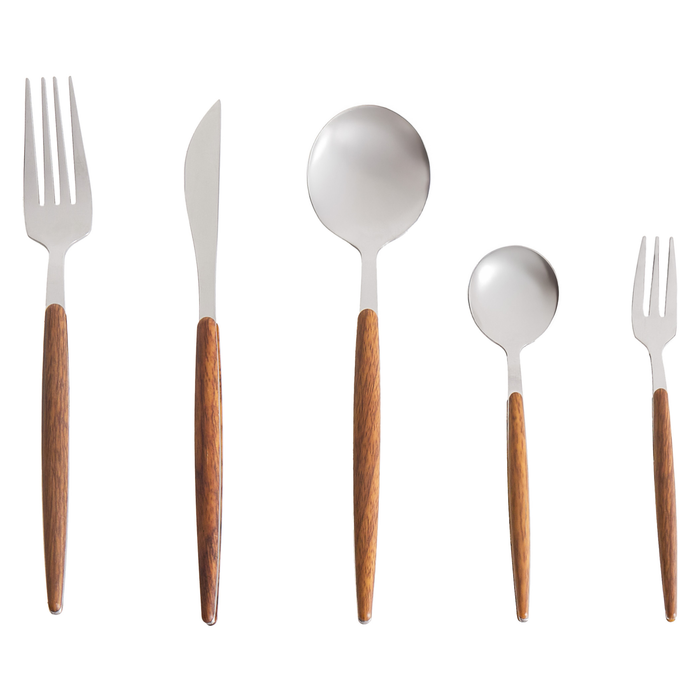 Beliani - GEMELLI - Bestekset 30-delig - Zilver - RVS