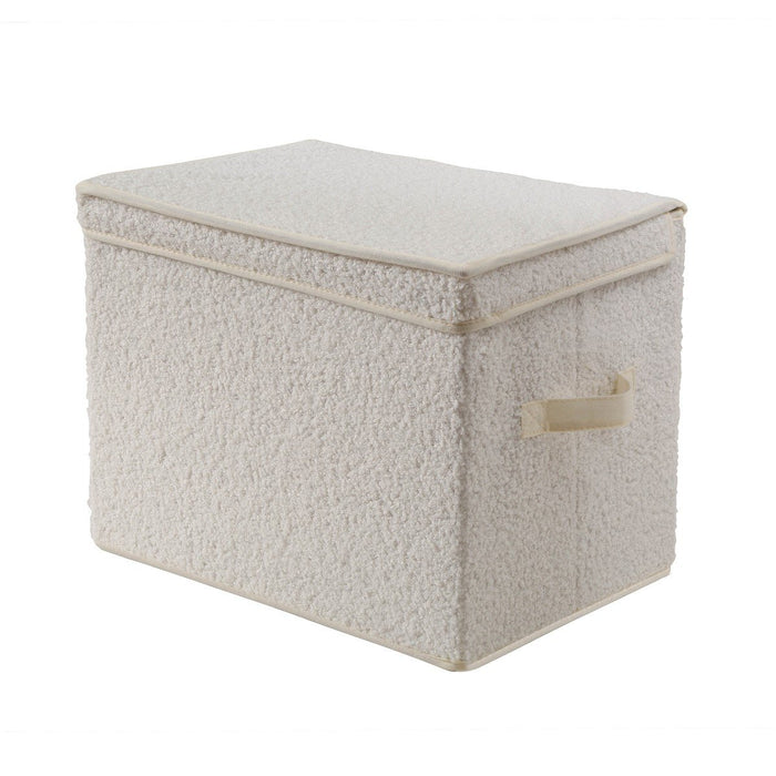 Calicosy - Hoge opbergdoos met deksel - H30 cm - Ongebleekt