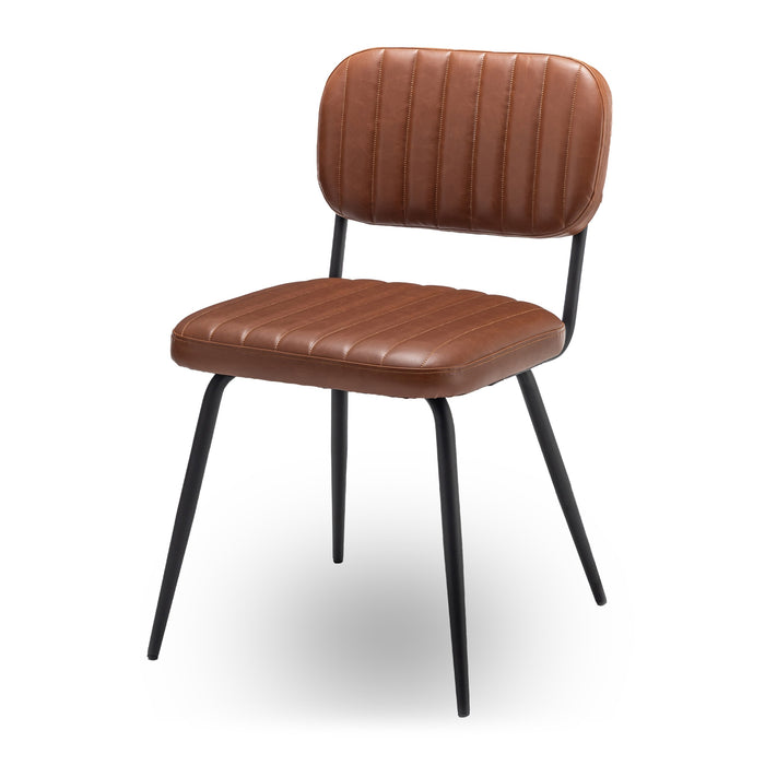 Calicosy - Set van 2 bruine woonkamerstoelen SPARTE - H79