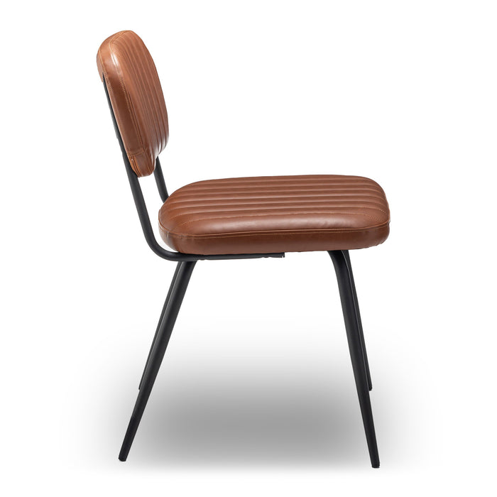 Calicosy - Set van 2 bruine woonkamerstoelen SPARTE - H79