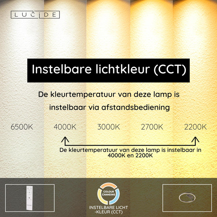 Lucide Premium APPLAUSE Plafonnière - Grijs ijzer