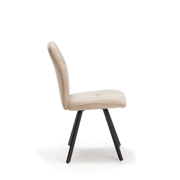 Calicosy - MERY Set van 4 stoelen in stof - H48 cm