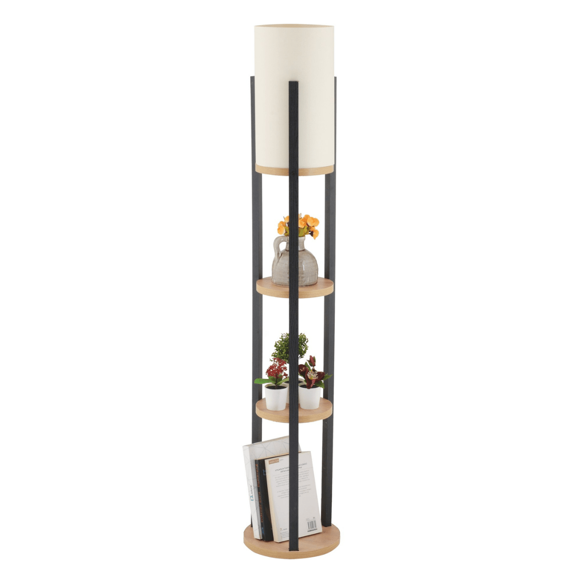 Calicosy - CIRCLE Lamp met 3 ronde planken - H135 cm