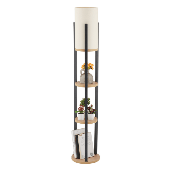 Calicosy - CIRCLE Lamp met 3 ronde planken - H135 cm