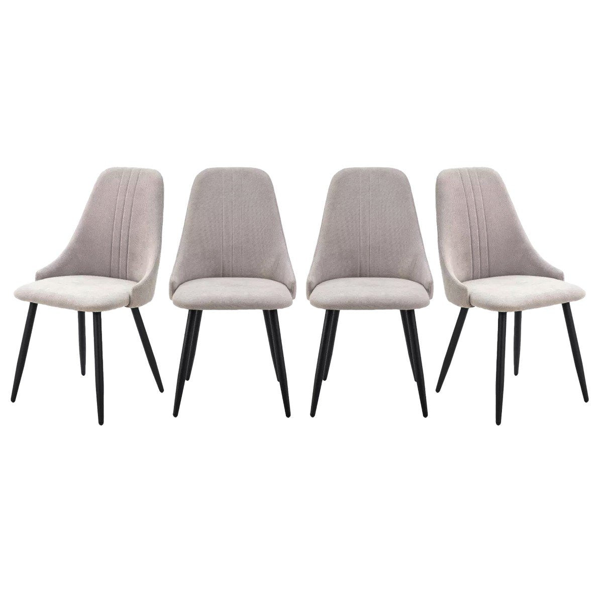 Calicosy - MANI Set van 4 stoelen in stof - H91 cm