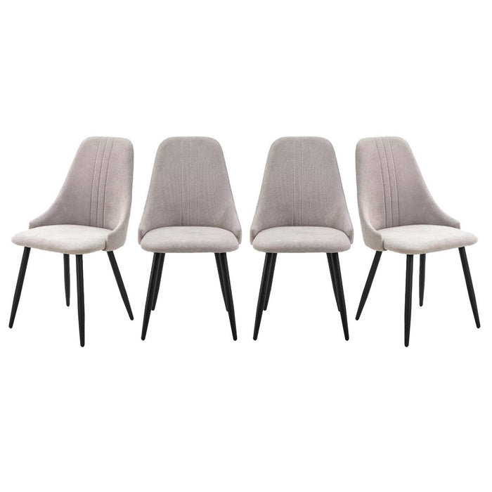 Calicosy - MANI Set van 4 stoelen in stof - H91 cm