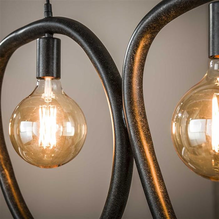 Hoyz Collection - Hanglamp Pebble 4 Lichts - Artic Zwart