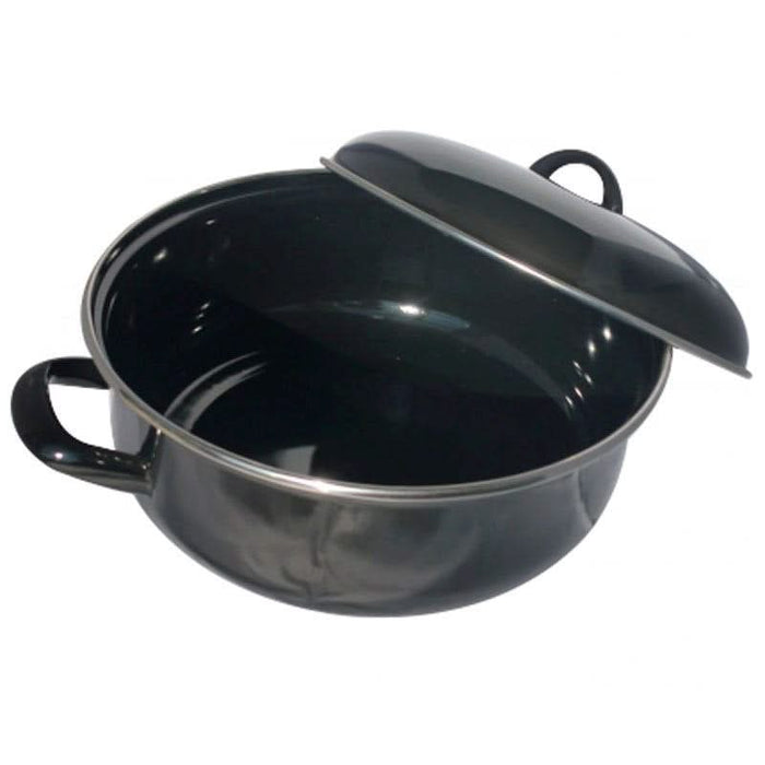 Cookinglife Emaille Braadpan Cooking Zwart - ø 22 cm | 2 Liter