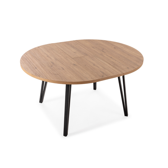 Calicosy - Uitschuifbare ronde tafel L120 cm - CLEO - Licht hout