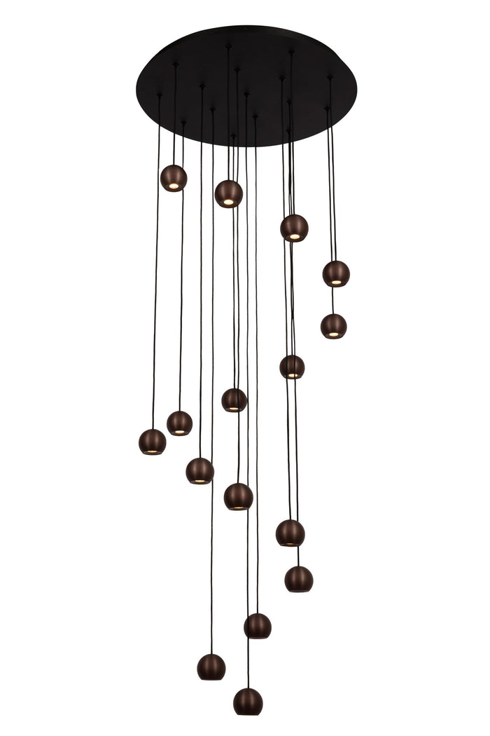 Lucide Premium MONTANA Hanglamp - Koffie