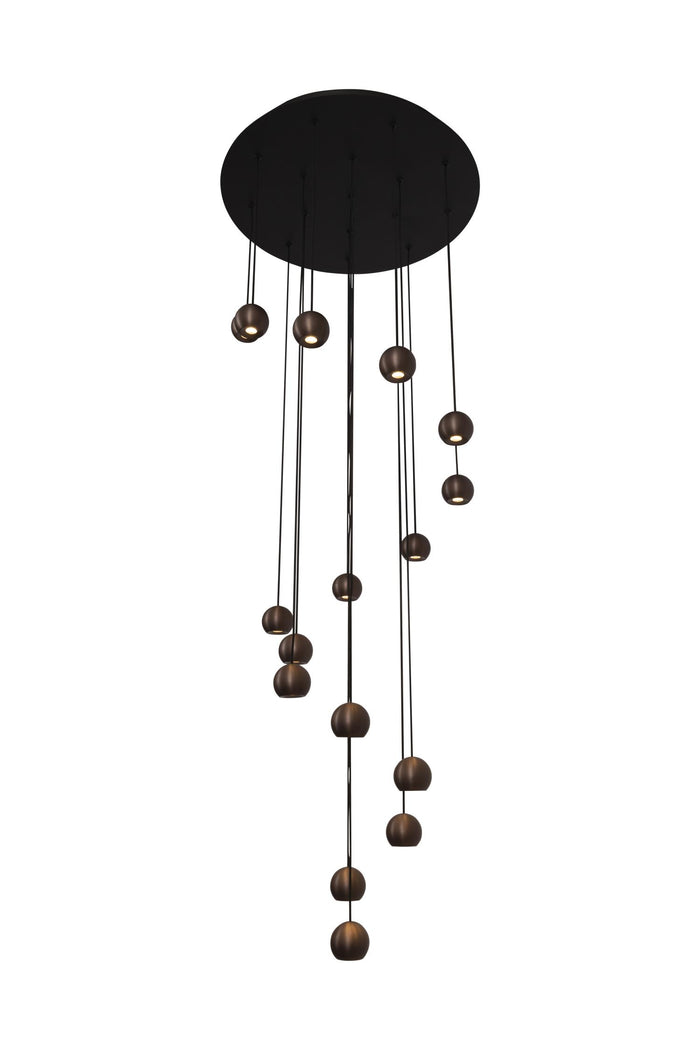 Lucide Premium MONTANA Hanglamp - Koffie