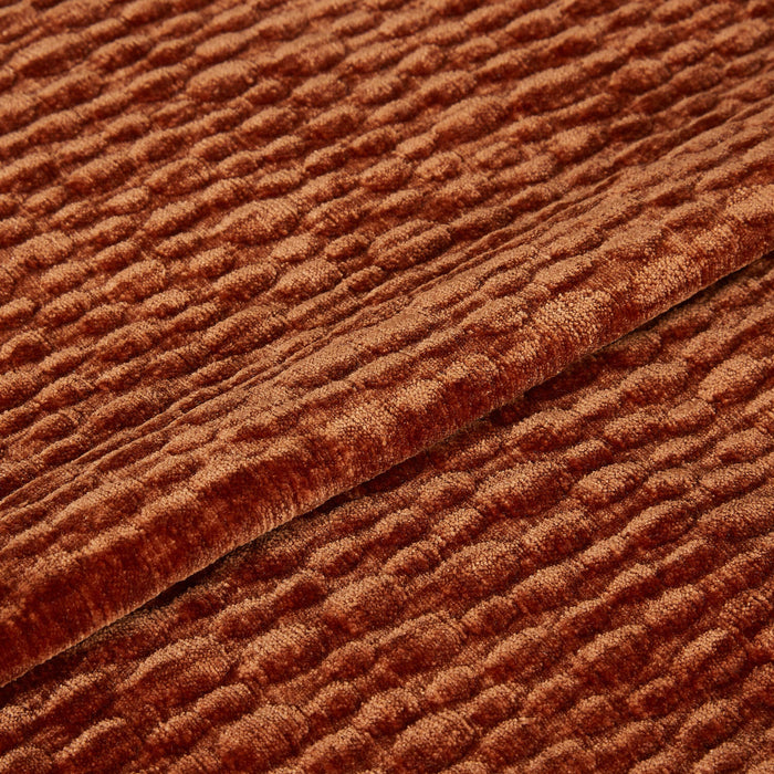 4-zitsbank in terracotta structuurfluweel