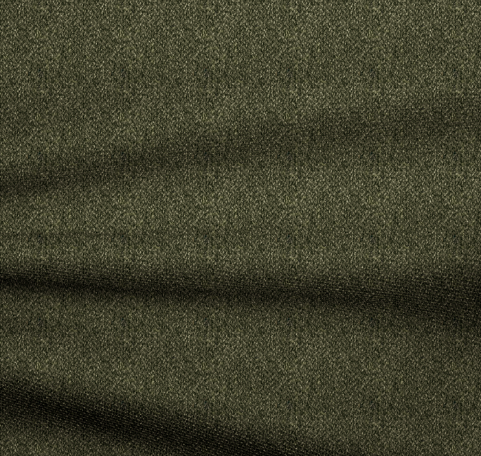 Rechte 5-zitsbank in olijfgroene geweven stof, 310 cm