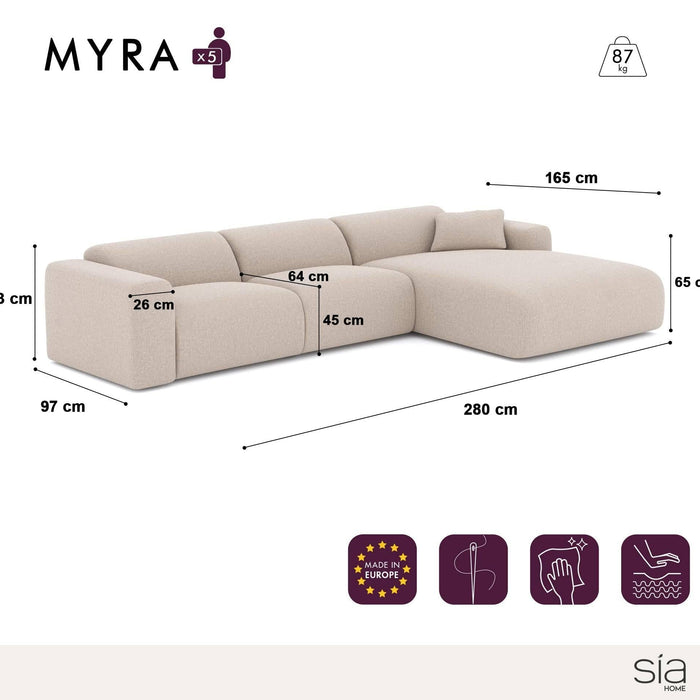 Grote rechthoekige bank van fluweel met smaragdgroen patroon