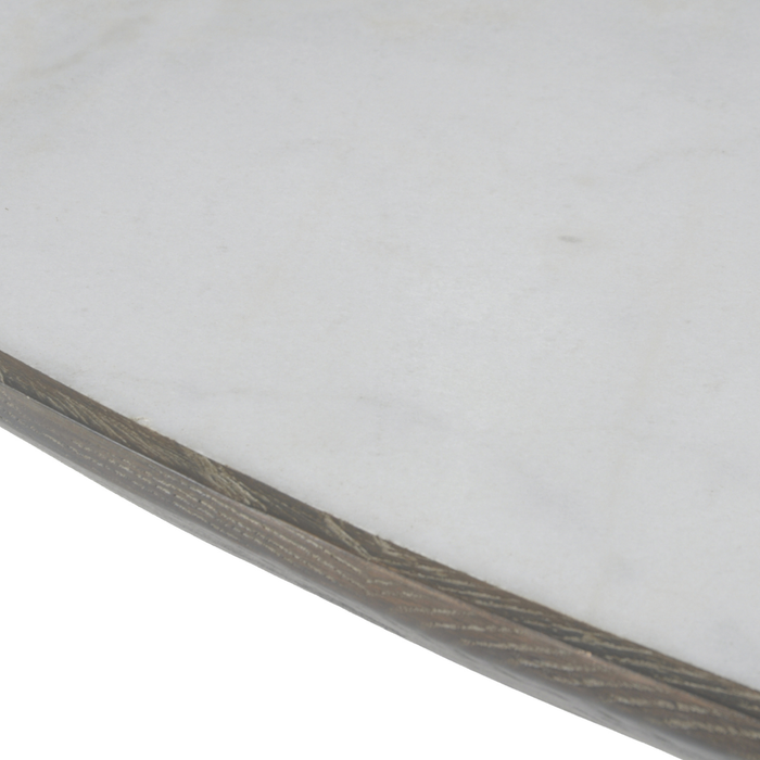 Calicosy - Ovale salontafel van wit marmer - TULIPE - H0