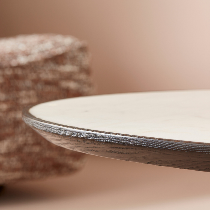 Calicosy - Ovale salontafel van wit marmer - TULIPE - H0