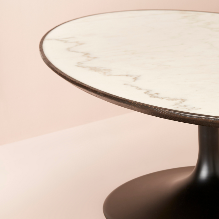 Calicosy - Ovale salontafel van wit marmer - TULIPE - H0