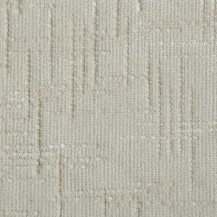 Vierzitsbank in crèmekleurig geweven fluweel