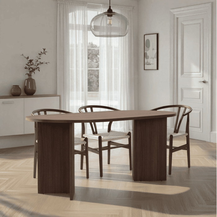 Calicosy - Eettafel met afgeronde randen L180 cm - SABLE