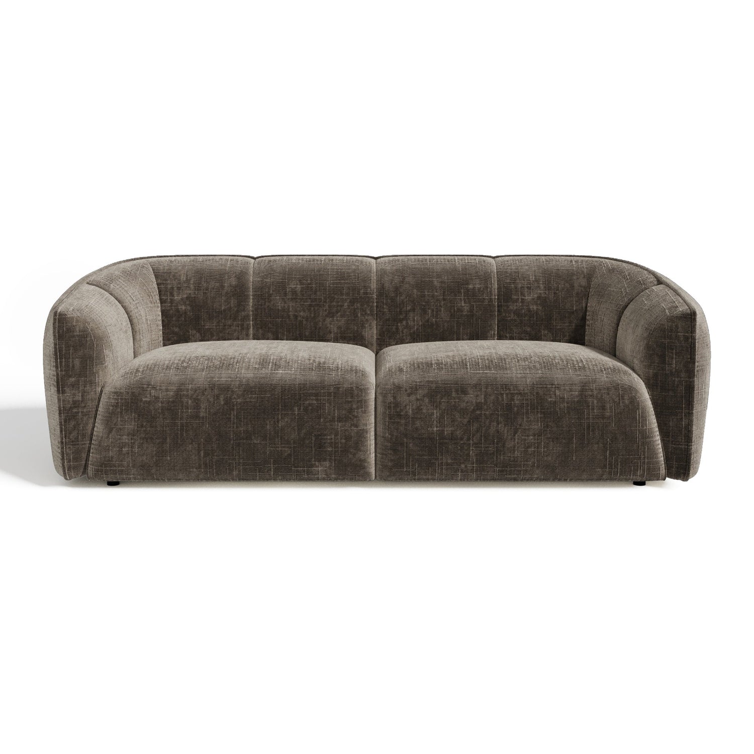 Expresso bruine 4-zits fluwelen bank