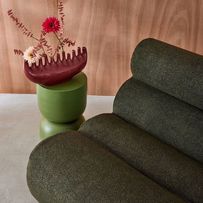 sweeek - Stoffen fauteuils effect alpaca 1 zitplaats (set van 3)