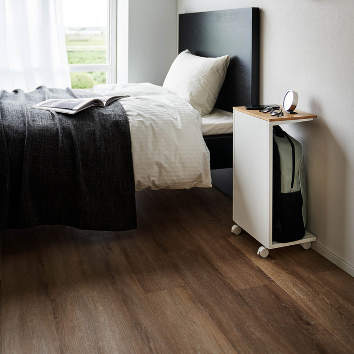 Yamazaki Tower Bijzettafel op wielen semi gesloten - Wit