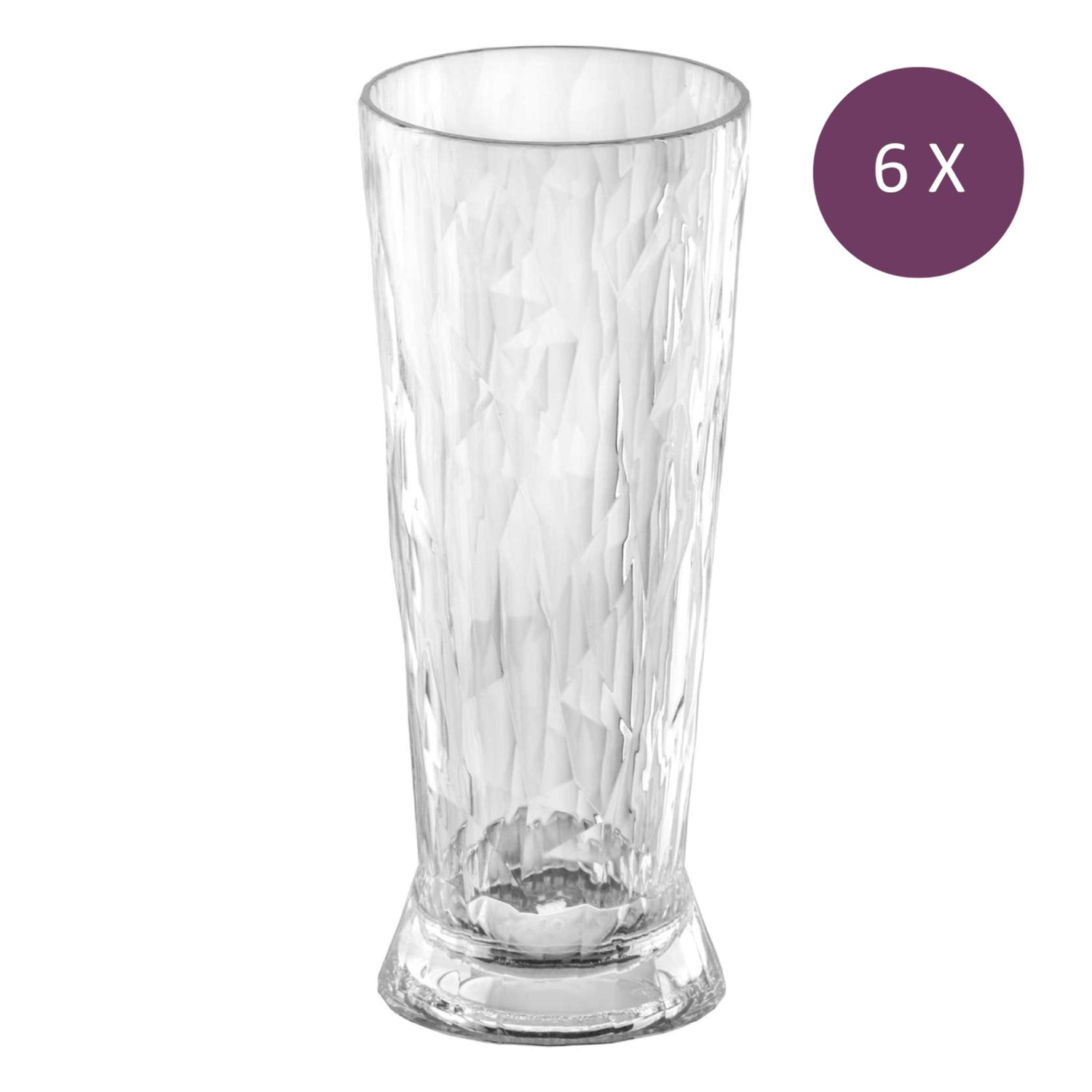 Koziol - Superglas Club No. 11 Bierglas 500 ml Set van 6 Stuks