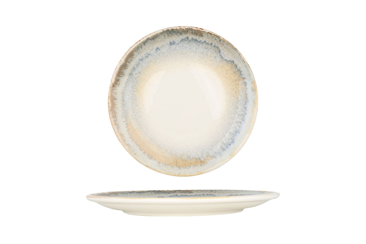 Bonna Gebaksbord - Knidos - Porselein - 23 cm - set van 6