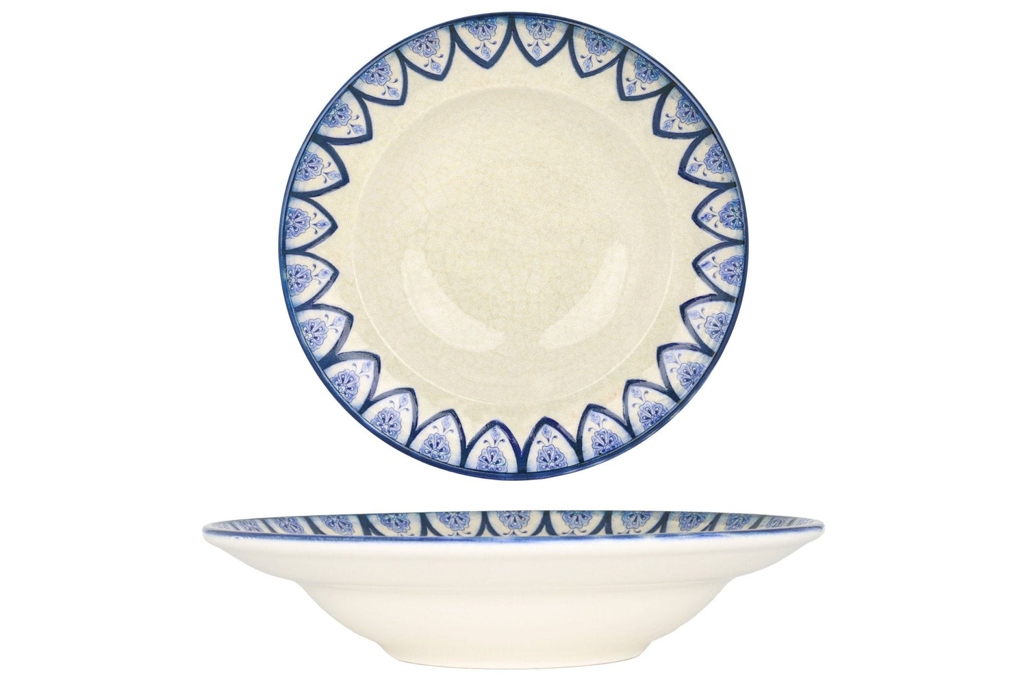 Bonna Pastabord - Esnaf - Porselein - 24 cm (400cc) - set van 2