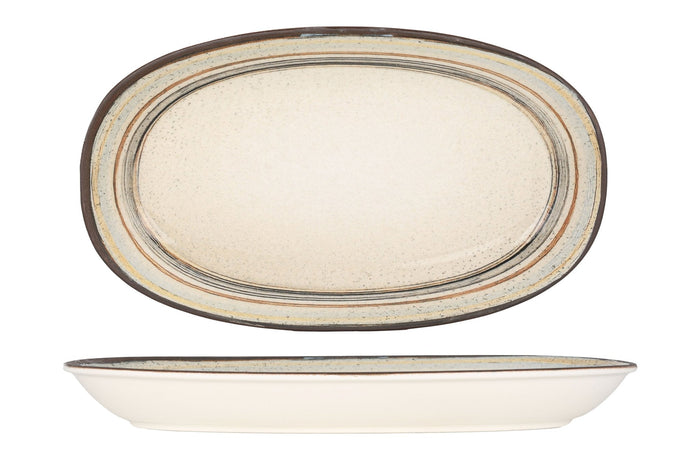 Bonna Serveerschaal - Cortado - Porselein - 34x19 cm - set van 2