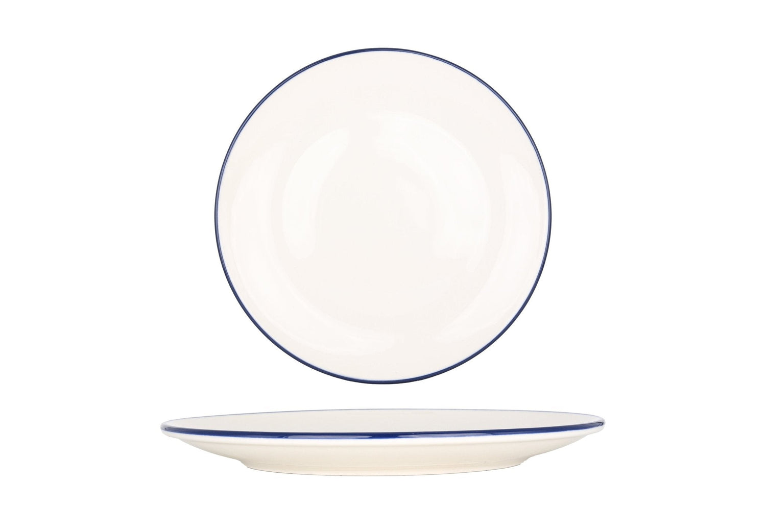 Bonna Dinerbord - Linea Blue - Porselein - 25 cm - set van 6
