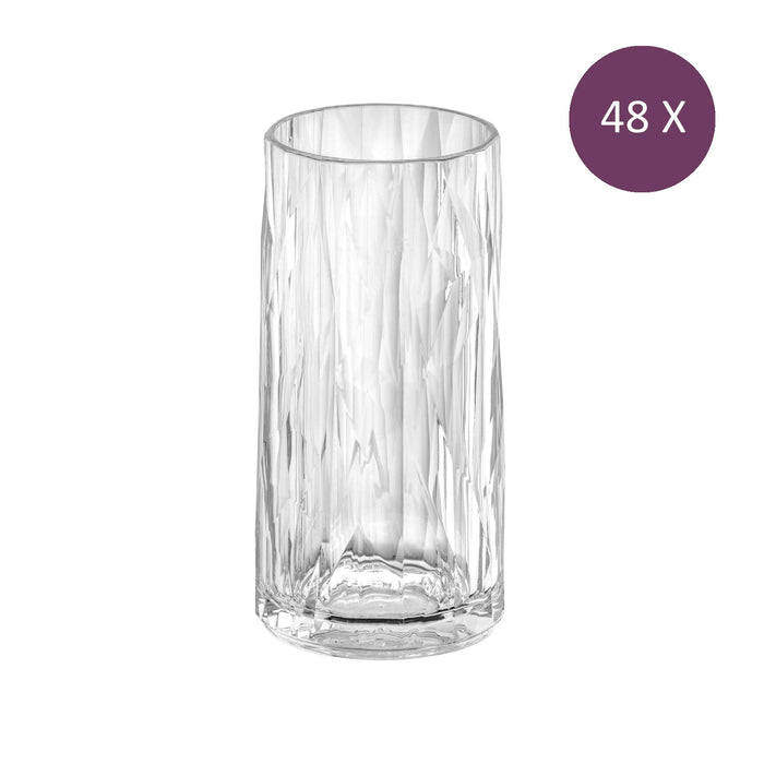 Koziol - Superglas Club No. 08 Longdrinkglas 300 ml Set van 48 Stuks