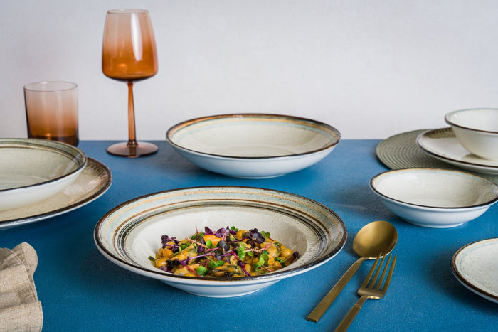 Bonna Dinerbord - Cortado - Porselein - 25 cm - set van 6