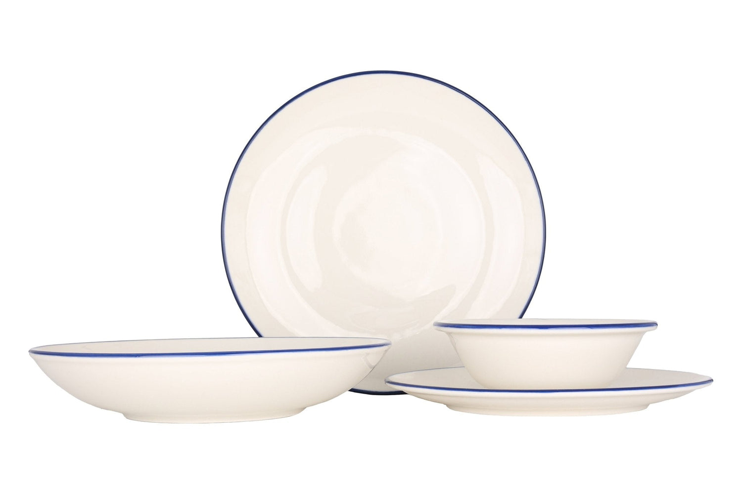Bonna Bordenset - Linea Blue - 24delig - 6 persoons - Porselein