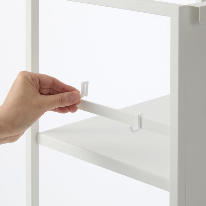 Yamazaki Tower Opbergtrolley 3-laags semi gesloten - Wit